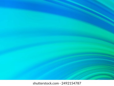 Light Blue, Green vector blurred shine abstract template. Glitter abstract illustration with an elegant design. The template for backgrounds of cell phones.