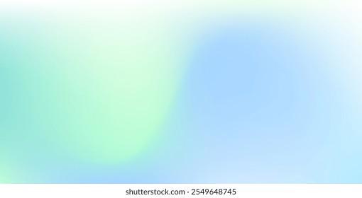 Fondo borroso de Vector azul claro y verde con un gradiente suave. Un colorido diseño abstracto, perfecto para crear imágenes de libros de marca elegantes y modernos.