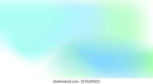 Light blue and green vector blurred background with a smooth gradient. A colorful abstract design, perfect for creating elegant and modern brand book visuals.