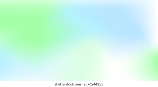 Light blue and green vector blurred background with a smooth gradient. A colorful abstract design, perfect for creating elegant and modern brand book visuals.