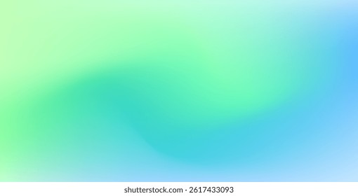 Light blue and green vector blurred background. Colorful abstract gradient illustration. Elegant and smooth backdrop, perfect for brand books and presentations.