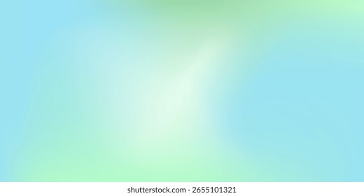 Hellblau, grüner, unscharfer Hintergrund. Farbige Illustration im abstrakten Stil mit Farbverlauf. Eleganter Hintergrund für ein Markenbuch.