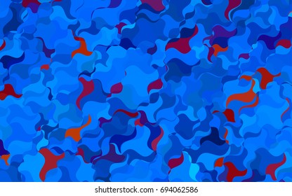 Light Blue, Green vector blurred pattern. Colorful abstract illustration with gradient crooked lines. The polygonal design can be used for your web site.