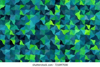 Light Blue, Green vector blurred background. Shining crooked illustration in a brand-new style. A completely new template for your business design.
