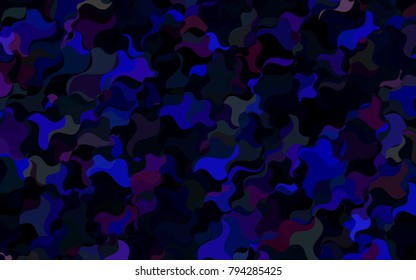 Light Blue, Green vector blurred pattern. Colorful illustration in abstract cranked style with gradient. Brand-new style for your business design.
