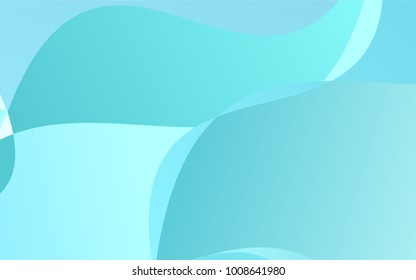 Light Blue, Green vector blurry arched template. An elegant bright illustration with gradient. A completely new design for your business.