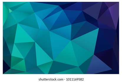 Light Blue, Green vector blurry triangle background design. Geometric background in Origami style with gradient. 