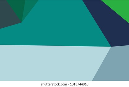 Light Blue, Green vector blurry triangle template. Brand-new colored illustration in blurry style with gradient. Brand-new design for your business.