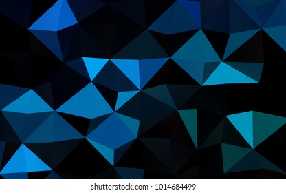 Light Blue, Green vector blurry triangle template. Creative geometric illustration in Origami style with gradient. The polygonal design can be used for your web site.