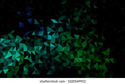 Light Blue, Green vector blurry triangle template. An elegant bright illustration with gradient. The completely new template can be used for your brand book.