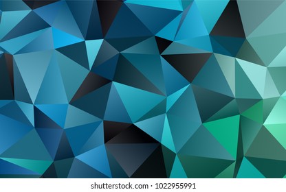 Light Blue, Green vector blurry triangle background. Colorful abstract illustration with gradient. Brand-new style for your business design.