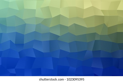 Light Blue, Green vector blurry rectangular background. Geometric background in square style with gradient. The pattern can be used for brand-new background.