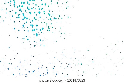Light Blue, Green vector blurry rectangular background. Geometric background in square style with gradient. The pattern can be used for brand-new background.