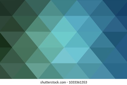 Light Blue, Green vector blurry triangle background design. Geometric background in Origami style with gradient. 