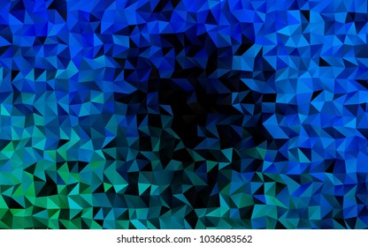 Light Blue, Green vector blurry triangle background. Colorful illustration in abstract style with gradient. Triangular pattern for your business design.