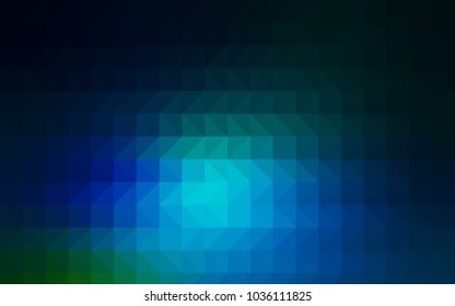 Light Blue, Green vector blurry triangle pattern. Shining colored illustration in a brand-new style. The completely new template can be used for your brand book.