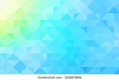 Light Blue, Green vector blurry triangle template. Shining illustration, which consist of triangles. A new texture for your design.