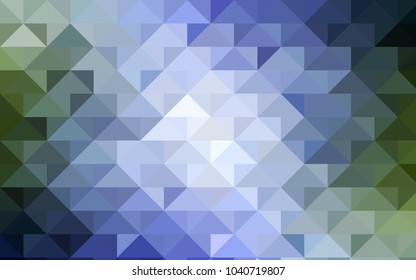 Light Blue, Green vector blurry triangle template. Shining illustration, which consist of triangles. Triangular pattern for your business design.