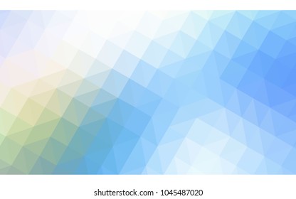 Light Blue, Green vector blurry triangle background design. Geometric background in Origami style with gradient. 