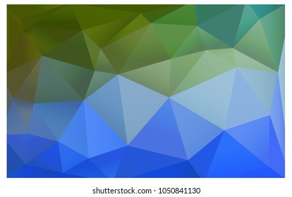 Light Blue, Green vector blurry triangle background design. Geometric background in Origami style with gradient. 