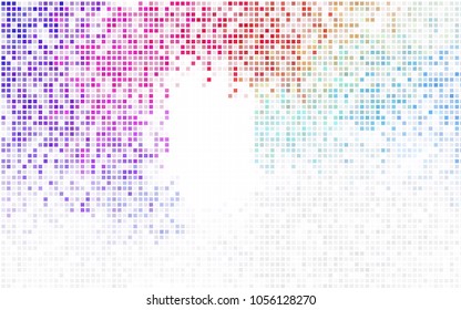 Light Blue, Green vector blurry rectangular background. Geometric background in square style with gradient. The pattern can be used for brand-new background.
