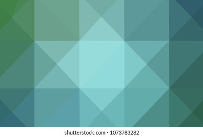 Light Blue, Green vector blurry triangle template. Creative geometric illustration in Origami style with gradient. Brand-new style for your business design.