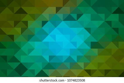 Light Blue, Green vector blurry triangle template. Colorful illustration in abstract style with gradient. Brand-new design for your business.