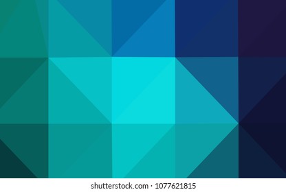 Light Blue, Green vector blurry triangle template. Shining colored illustration in a new style. A new texture for your design.