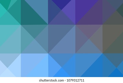 Light Blue, Green vector blurry triangle pattern. Glitter abstract illustration with an elegant design. That pattern can be used as a part of a brand book.