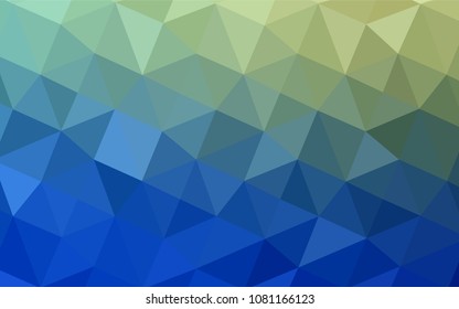 Light Blue, Green vector blurry triangle pattern. Elegant bright polygonal illustration with gradient. Textured pattern can be used for background.