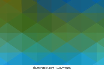 Light Blue, Green vector blurry triangle template. A sample with polygonal shapes. That new template can be used for your brand book.