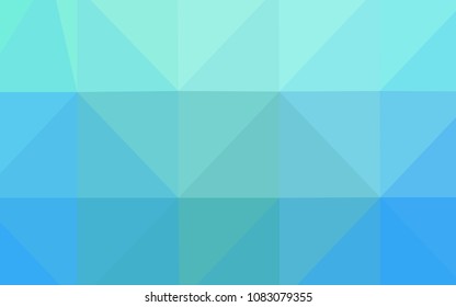 Light Blue, Green vector blurry triangle pattern. Shining colored illustration in a new style. The template for cell phone's backgrounds.