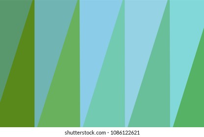 Light Blue, Green vector blurry triangle pattern. Geometric illustration in Origami style with gradient.  The best triangular design for your business.