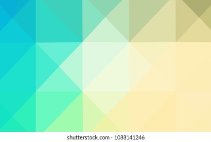 Light Blue, Green vector blurry triangle template. Colorful illustration in abstract style with gradient. A completely new design for your business.