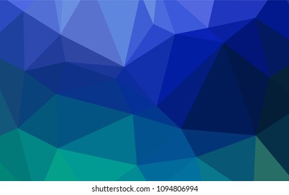 Light Blue, Green vector blurry triangle template. A completely new color illustration in a  polygonal style. The best triangular design for your business.