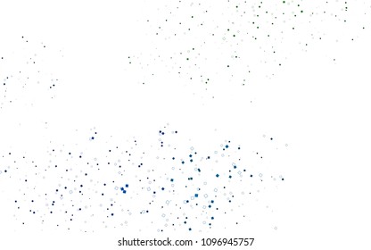 Light Blue, Green vector blurry rectangular background. Geometric background in square style with gradient. The pattern can be used for brand-new background.