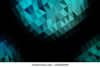 Light Blue, Green vector blurry hexagon texture. A sample with polygonal shapes. Brand new design for your business.