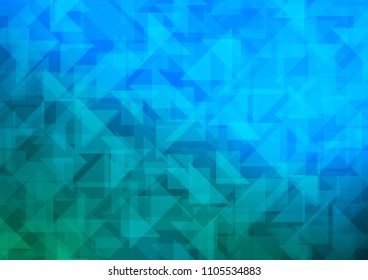 Light Blue, Green vector blurry hexagon template. Glitter abstract illustration with an elegant design. The template can be used as a background for cell phones.