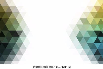 Light Blue, Green vector blurry triangle background. An elegant bright illustration with gradient. Brand-new style for your business design.