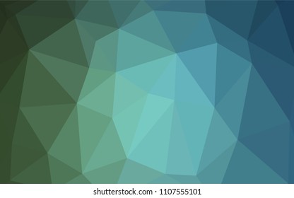 Light Blue, Green vector blurry triangle pattern. Glitter abstract illustration with an elegant design. Brand-new design for your business.