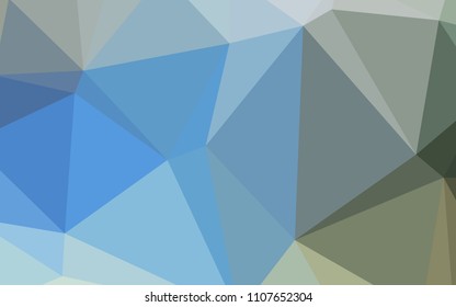 Light Blue, Green vector blurry triangle template. Triangular geometric sample with gradient.  The template for cell phone's backgrounds.