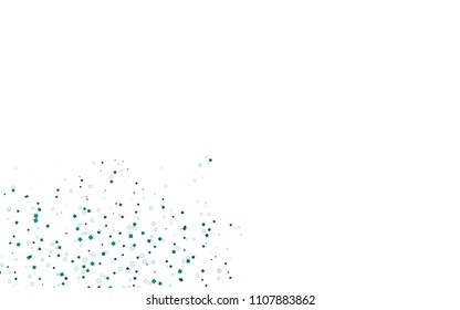 Light Blue, Green vector blurry rectangular background. Geometric background in square style with gradient. The pattern can be used for brand-new background.