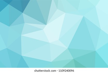 Light Blue, Green vector blurry triangle template. Creative geometric illustration in Origami style with gradient. A completely new design for your business.