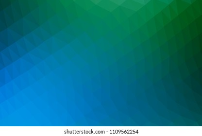 Light Blue, Green vector blurry hexagon texture. An elegant bright illustration with gradient. A new texture for your design.