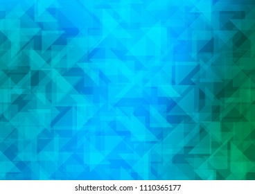 Light Blue, Green vector blurry   template. Shining colored illustration in a Brand new style. A new texture for your design.