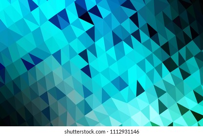 Light Blue, Green vector blurry hexagon pattern. A completely new color illustration in a vague style. A new texture for your design.
