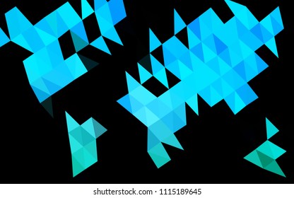Light Blue, Green vector blurry hexagon pattern. Colorful abstract illustration with gradient. Brand new style for your business design.