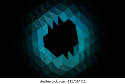 Light Blue, Green vector blurry hexagon pattern. Colorful abstract illustration with gradient. Brand new design for your business.