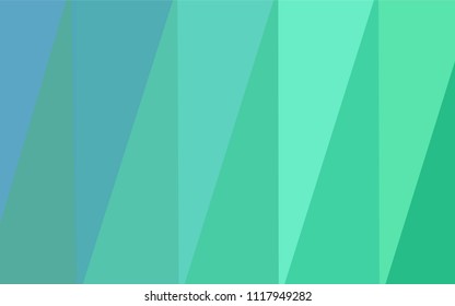Light Blue, Green vector blurry triangle texture. Creative illustration in halftone style with gradient. Brand-new style for your business design.