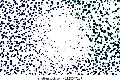 Light Blue, Green vector blurry rectangular background. Geometric background in square style with gradient. The pattern can be used for brand-new background.
